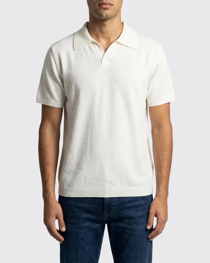 Roberto Collina Polo herren Ecru