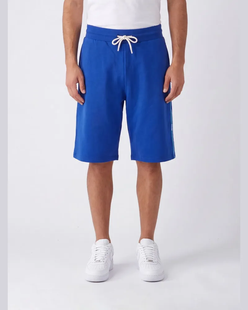 GCDS Baumwoll-Jogging-Shorts Blau