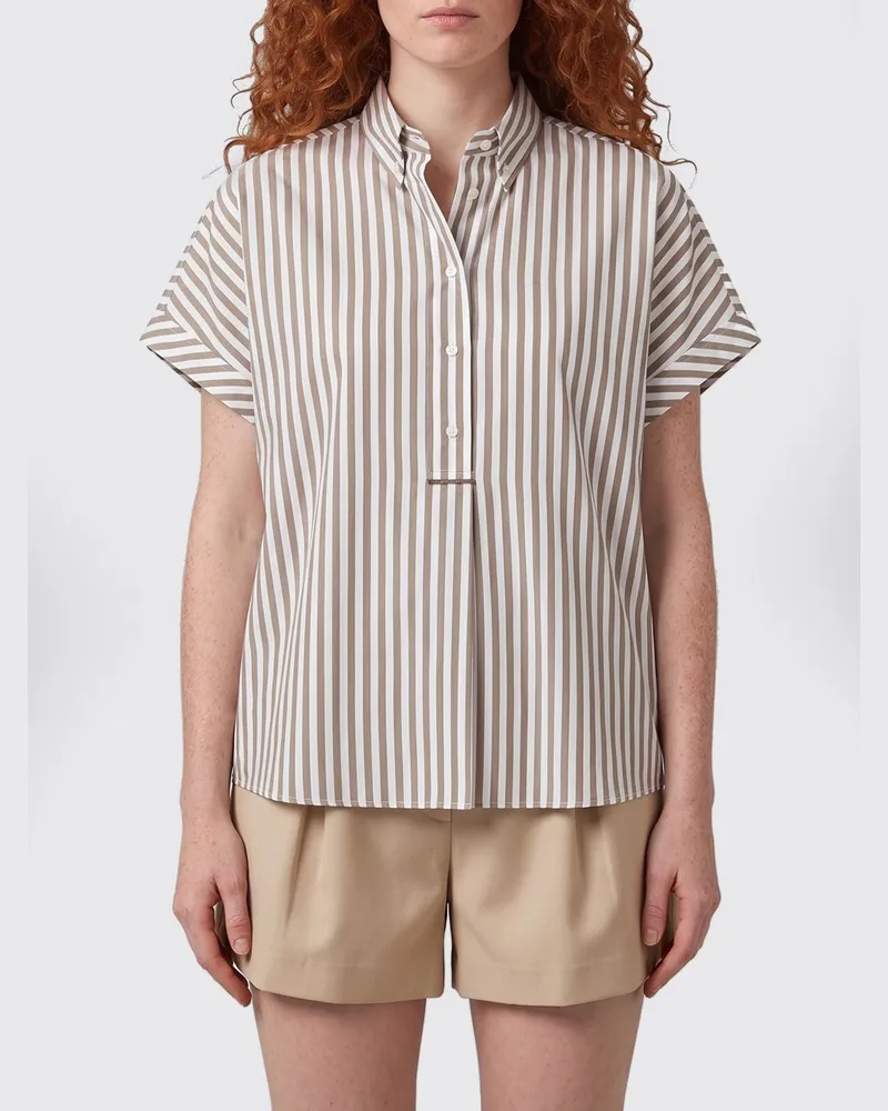 Brunello Cucinelli Hemdbluse damen Braun