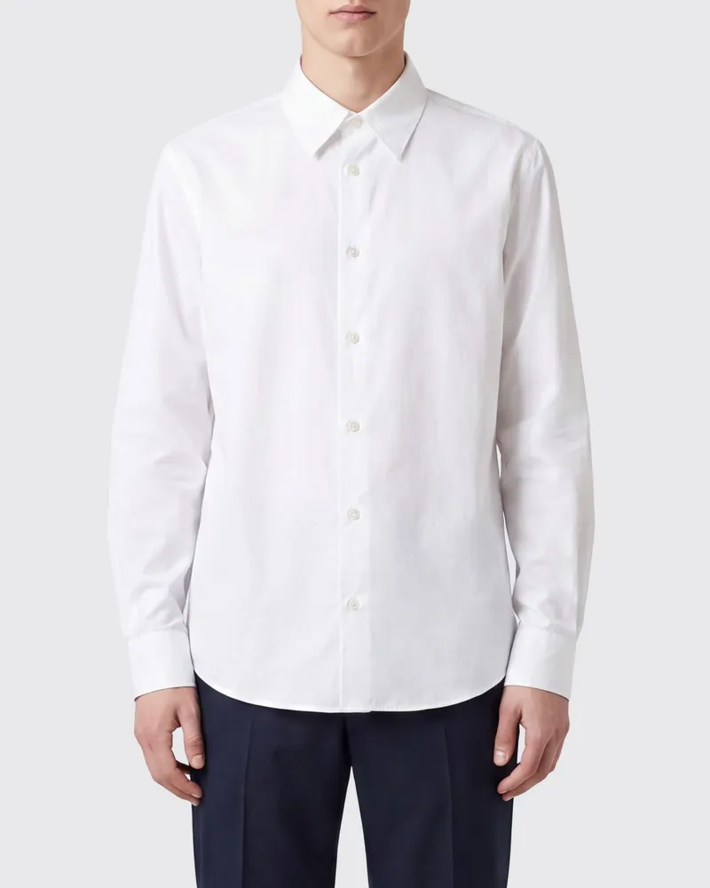 Our Legacy Slim-Fit-Hemd von aus Baumwoll-Lyocell-Mischung mit spitzem Kragen Weiß