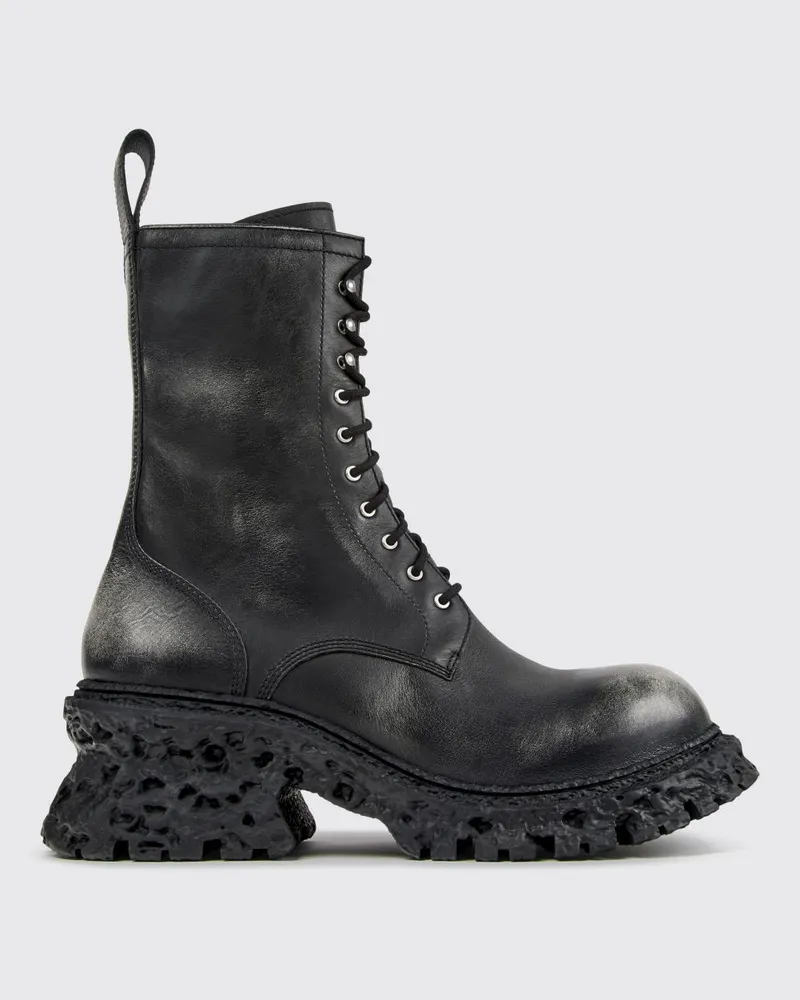 Camper Terroso Combat-Boots von aus Leder in Antik-Optik mit Zip Bunt
