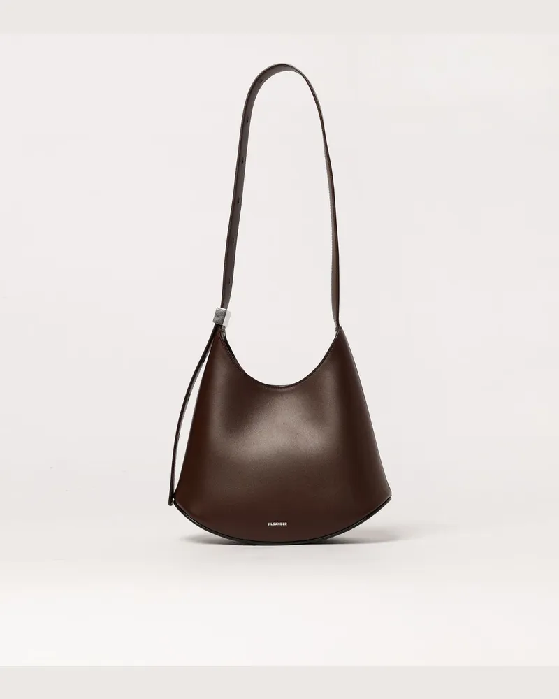 Jil Sander Schultertasche damen Braun