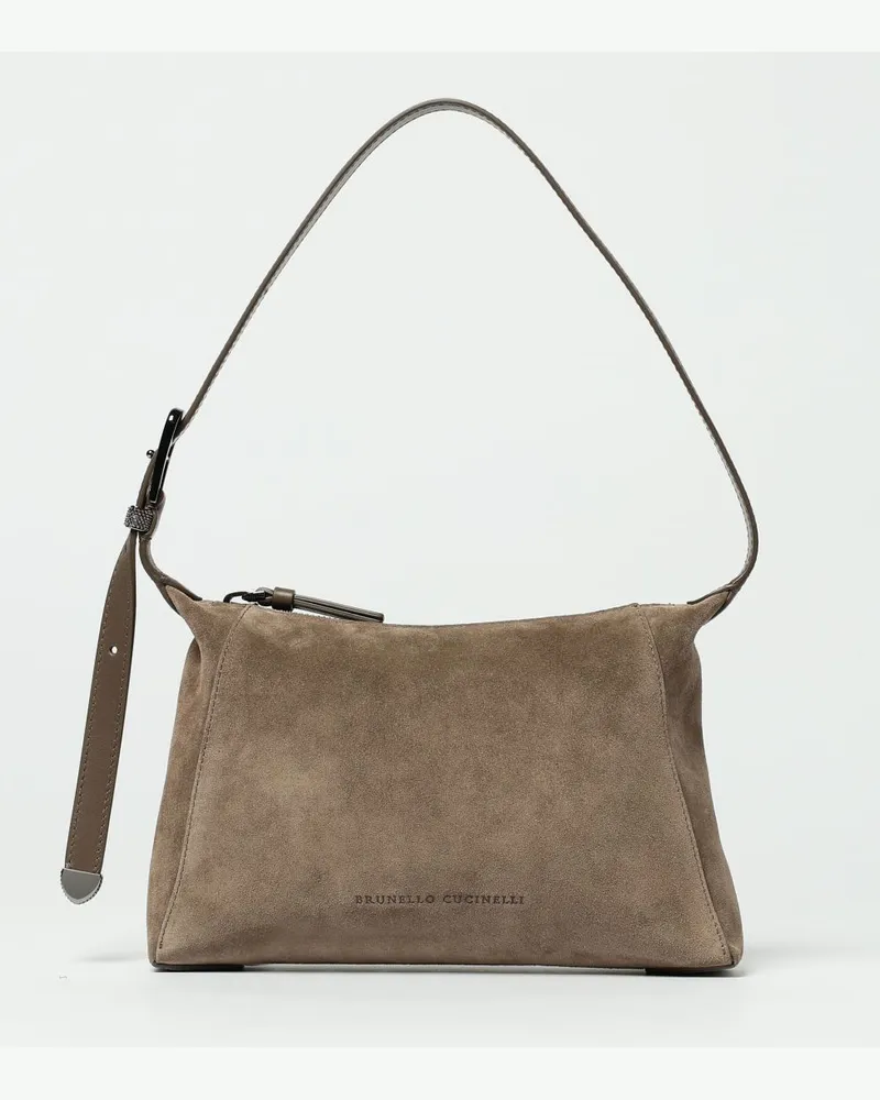 Brunello Cucinelli Schultertasche damen Braun