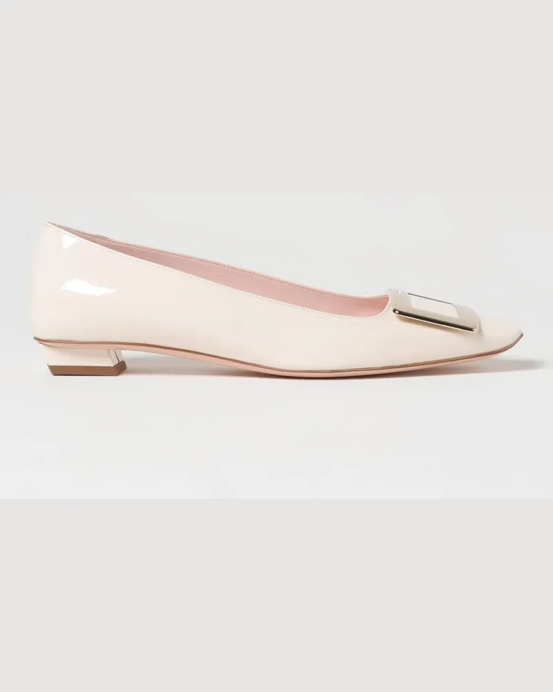 Roger Vivier Belle Vivier Ballerinas aus Lackleder Yellow