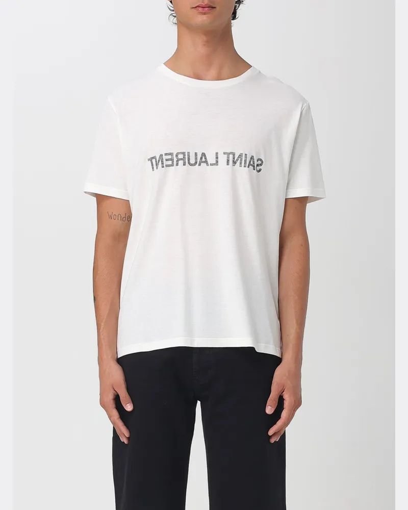 Saint Laurent T-shirt herren Natural