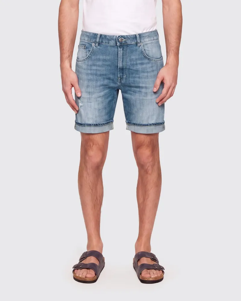 Dondup Stretch-Denim-Shorts Blau