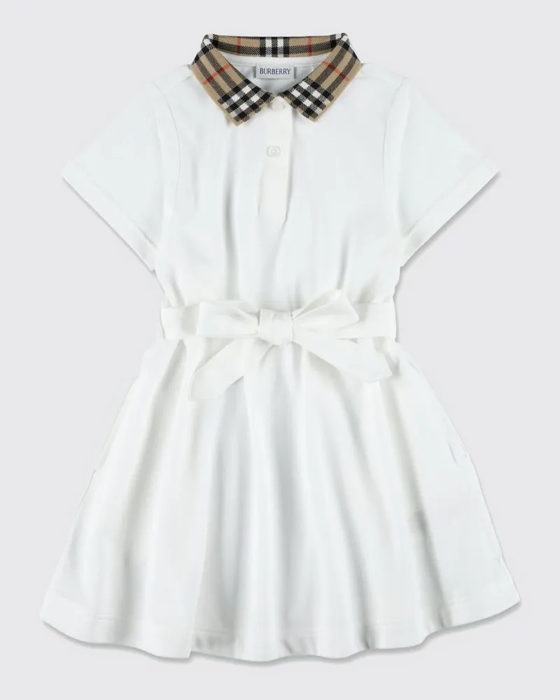Burberry Kleid kinder Weiß