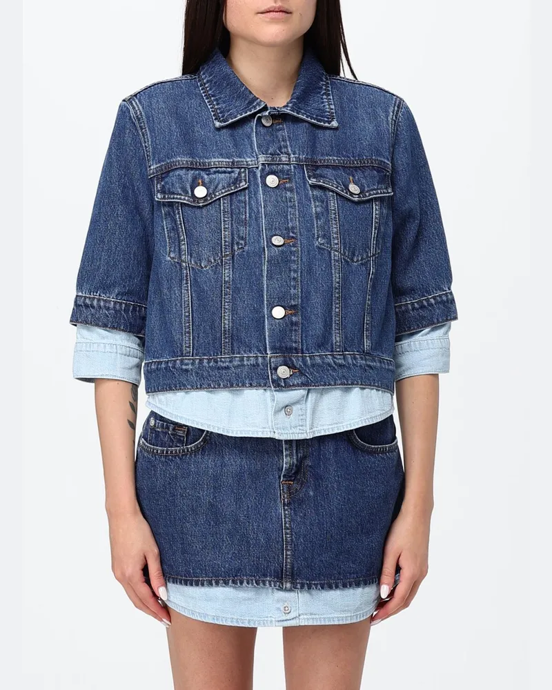7 for all mankind Jacke damen Blau