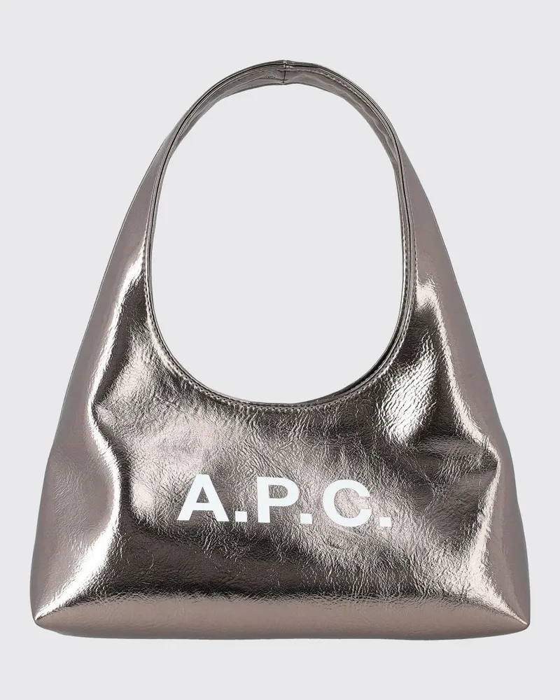A.P.C. Schultertasche damen Silber