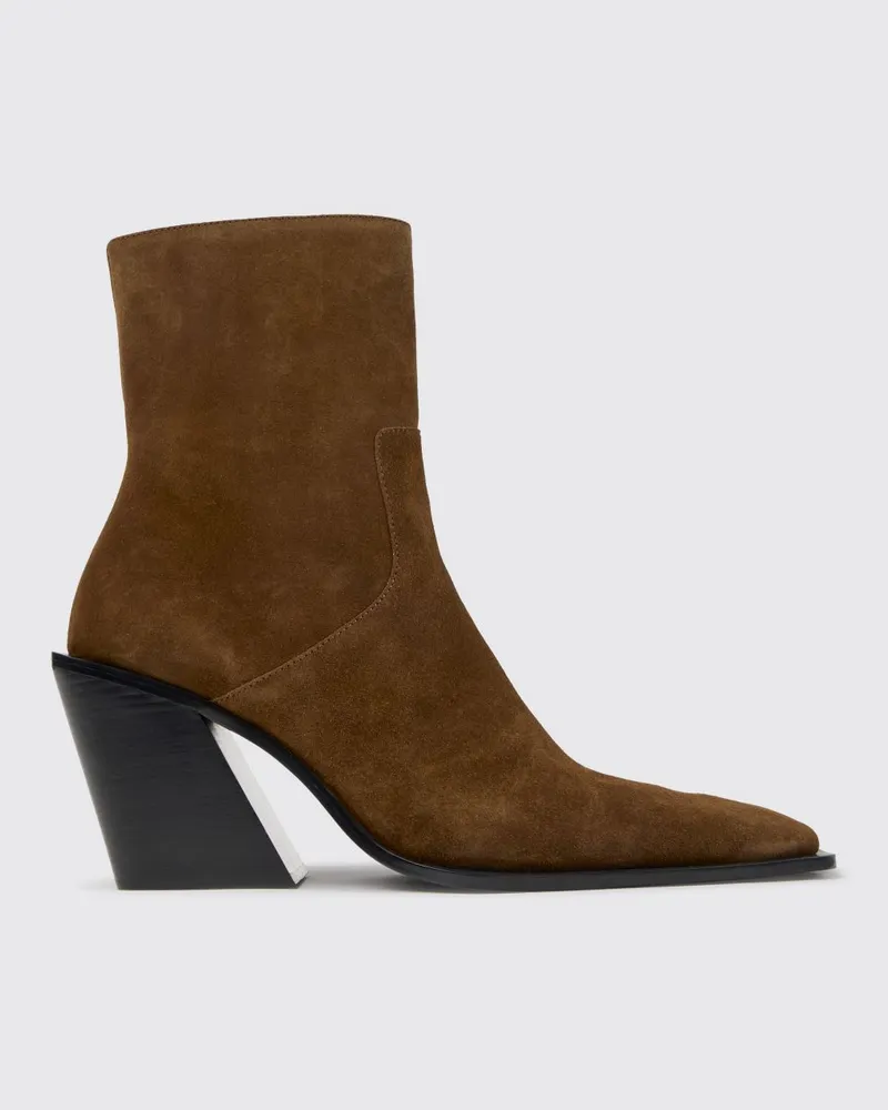 Camper Escandalo Westernstiefel von aus Veloursleder mit eckiger Spitze Braun