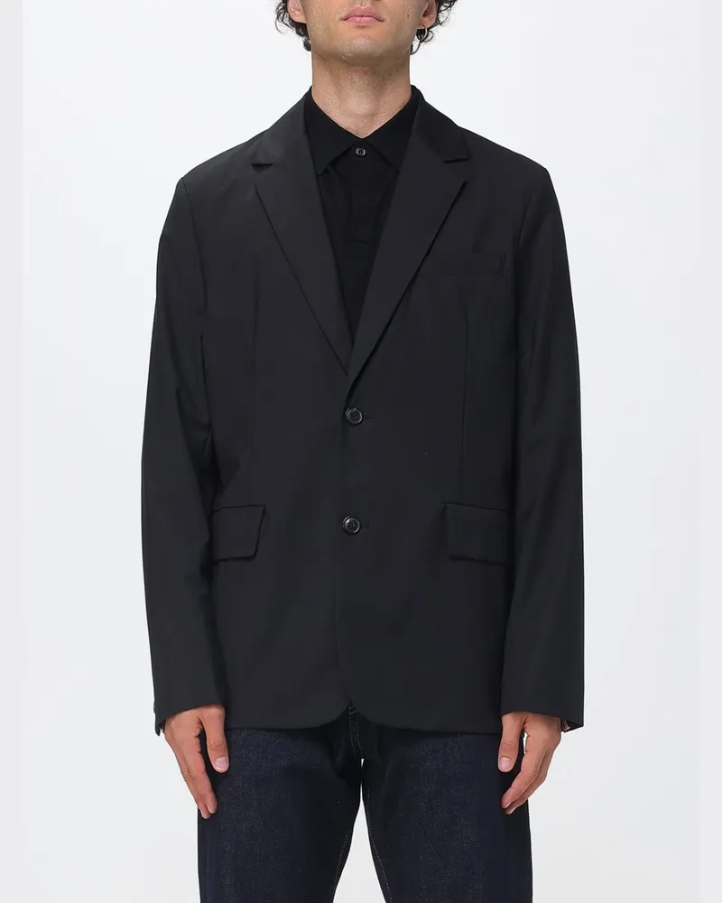 Paul Smith Einreihiger Wollblazer in lockerer Passform Schwarz