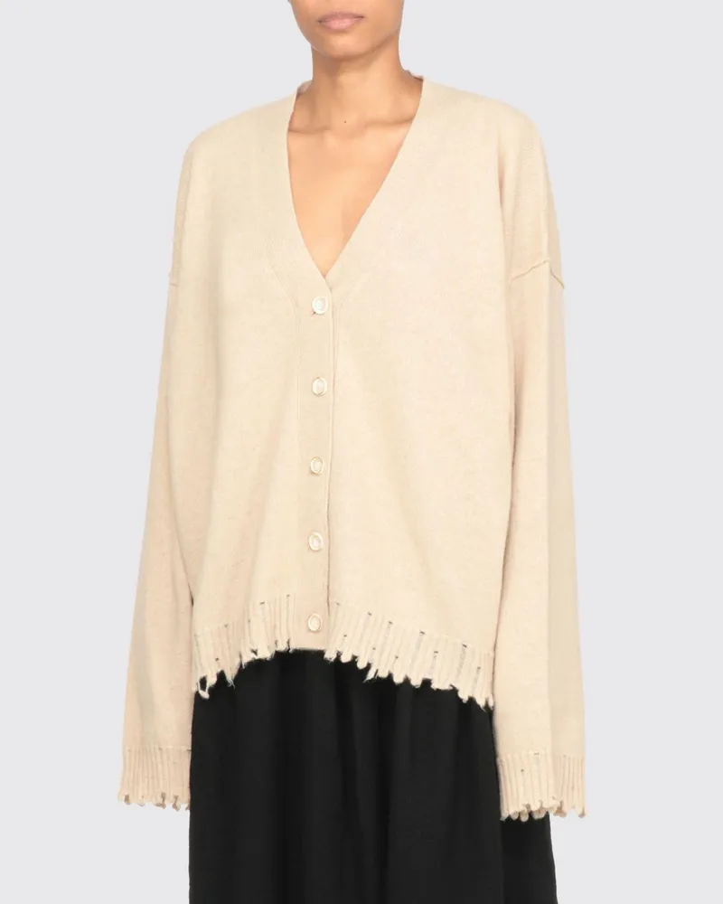 Uma Wang Strickjacke damen Beige