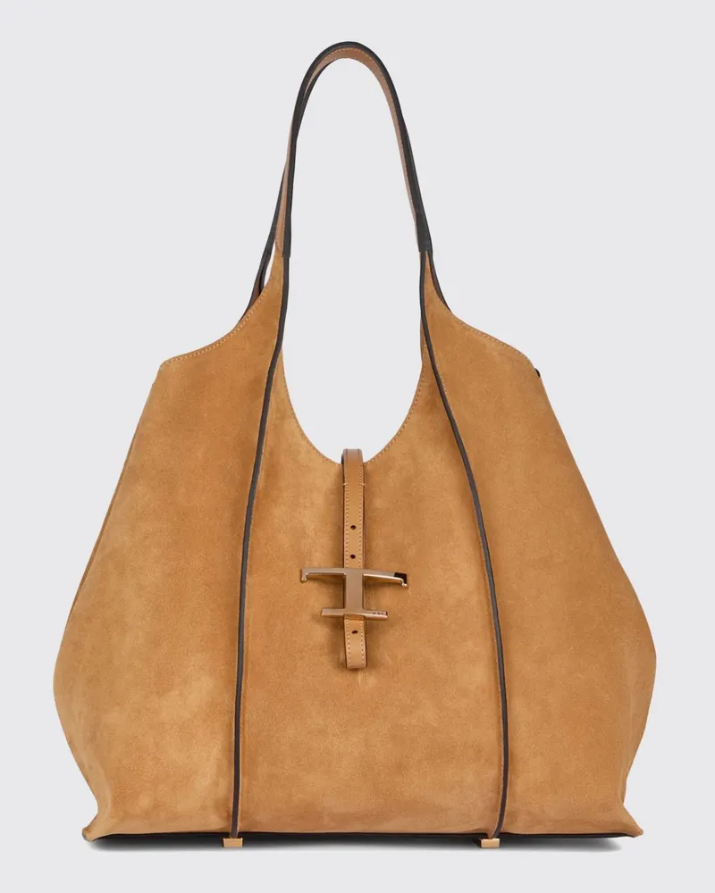 TOD'S Schultertasche damen Haselnuss