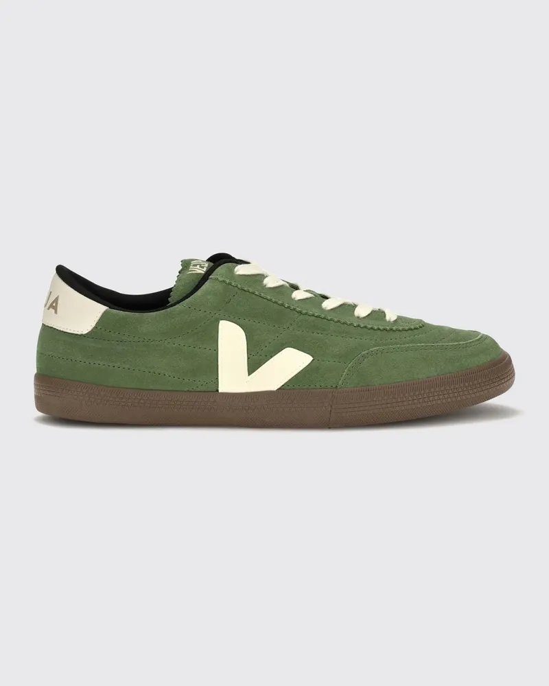VEJA Panenka Sneakers aus Leder und Veloursleder mit nachhaltiger Sohle Weiß