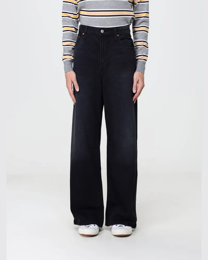 Levi's Ribcage High-Rise Wide Leg Jeans aus Baumwolldenim Blau