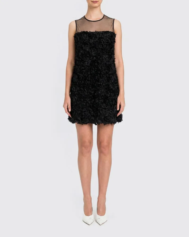 Twin-Set Rosenkleid Schwarz