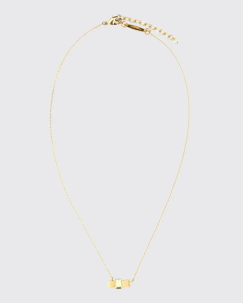 Ferragamo Vara Choker-Halskette aus Metall mit graviertem Logo Gold