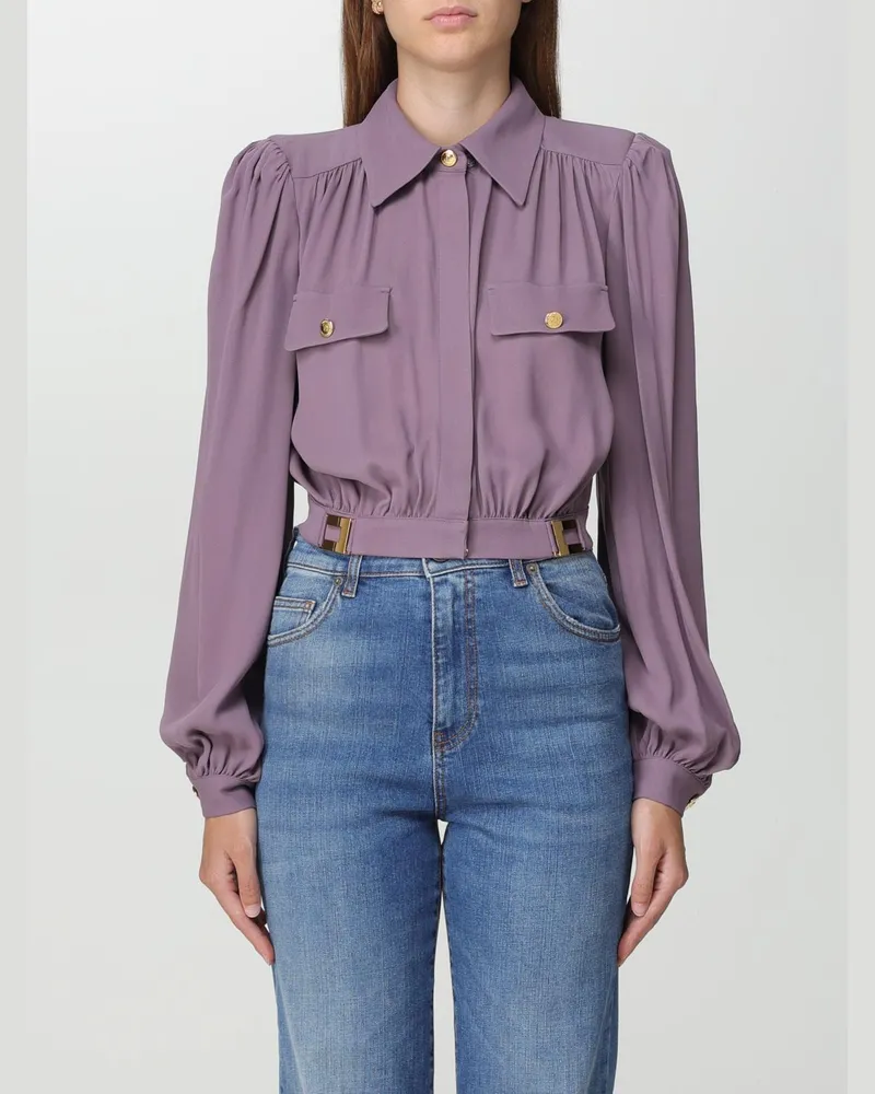 Elisabetta Franchi Hemdbluse damen Violett