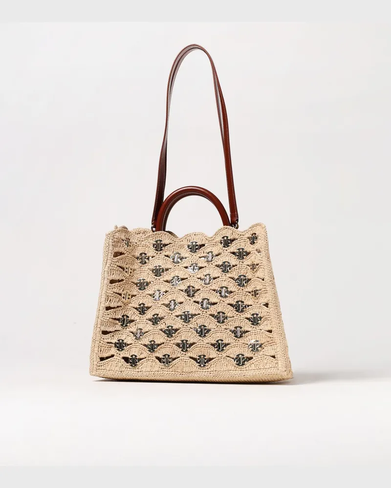 Paco Rabanne Schultertasche damen Natural