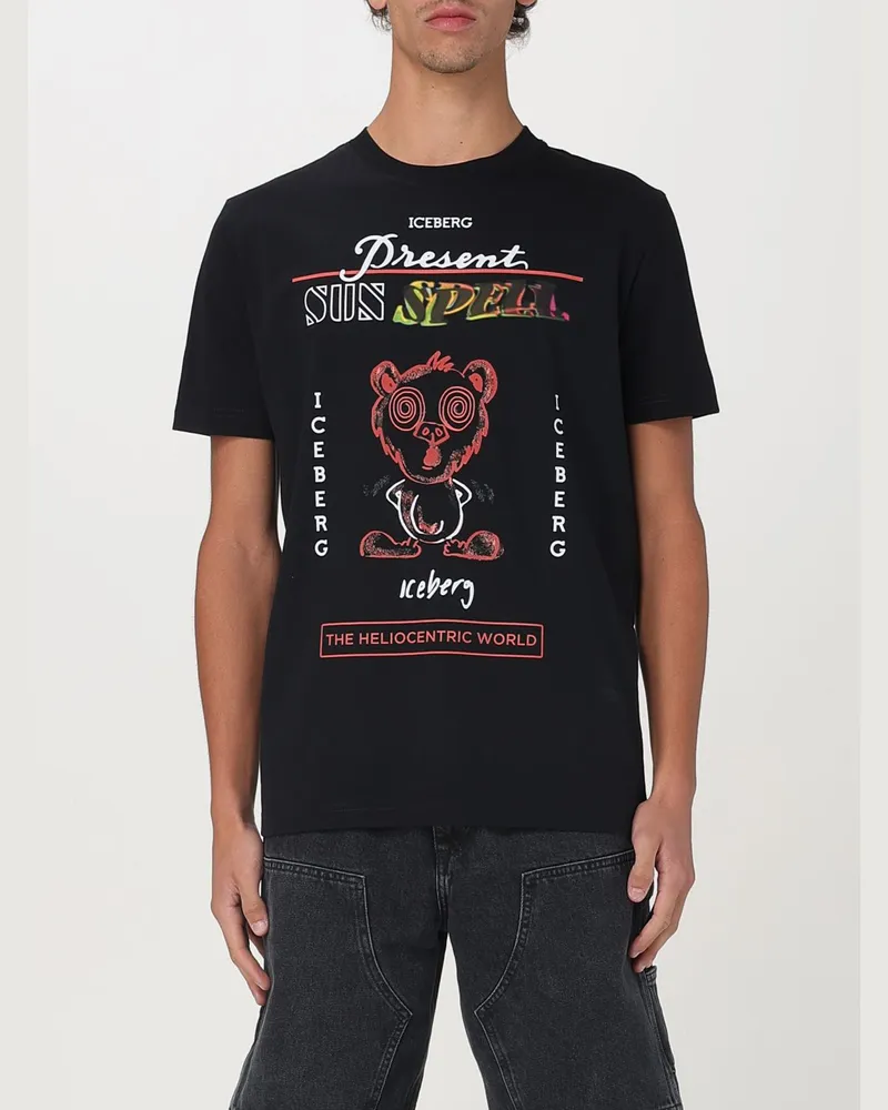 Iceberg T-shirt herren Schwarz