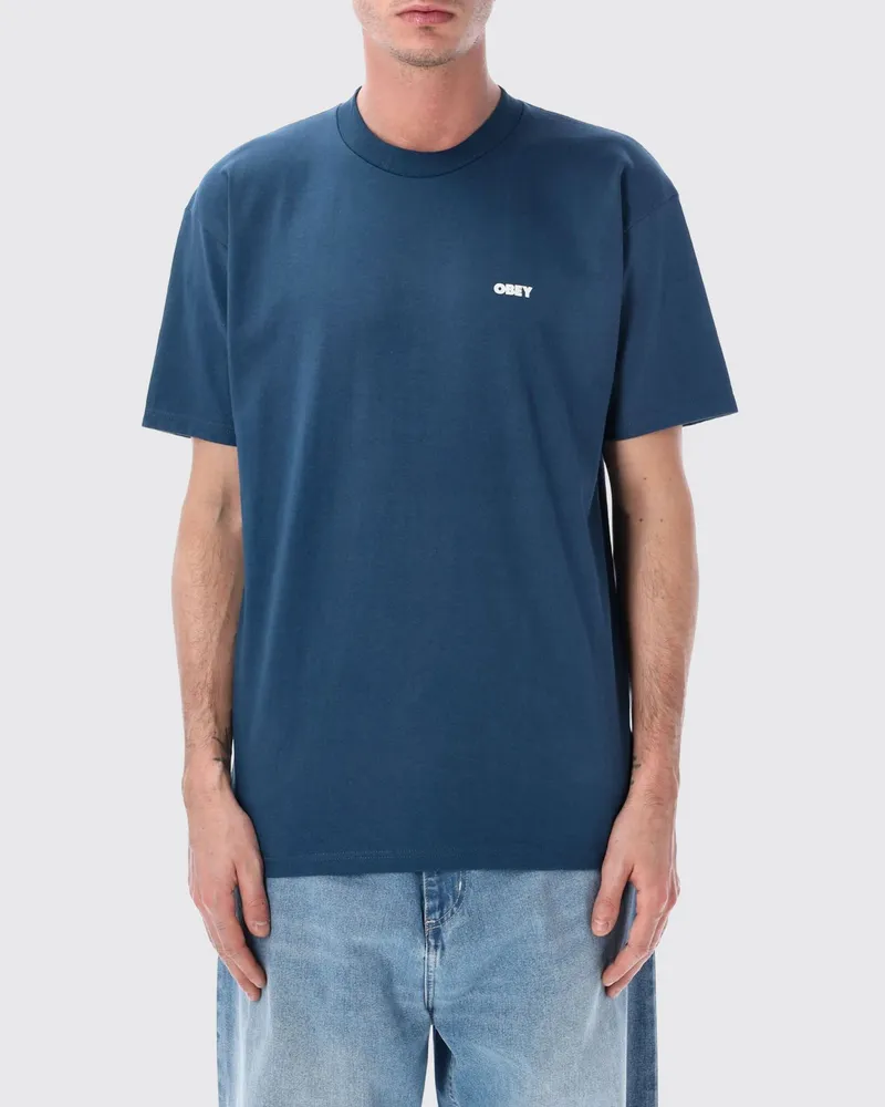 Obey T-shirt herren Blau