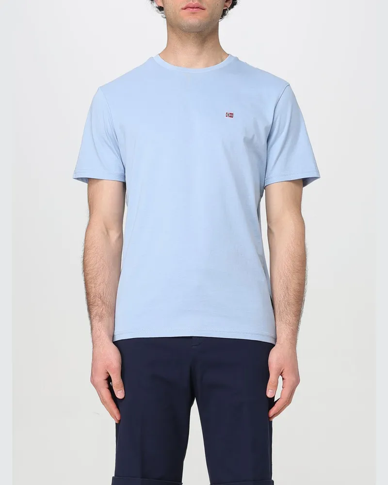 Napapijri T-shirt herren Hellblau