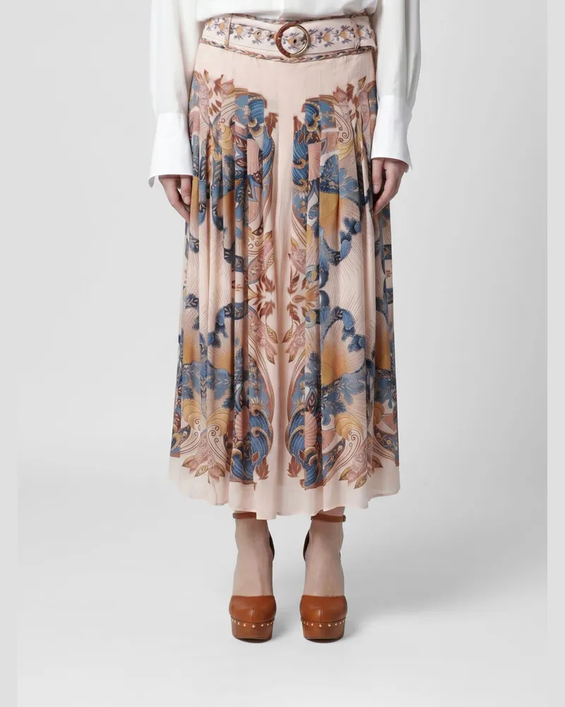 FARM Rio Midi-Rock mit Liberty-Print Bunt
