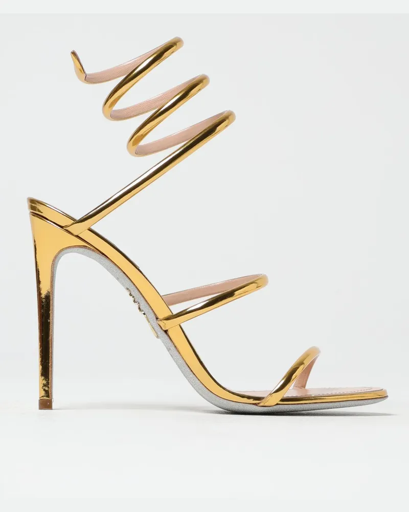 René Caovilla Schuhe damen Gold