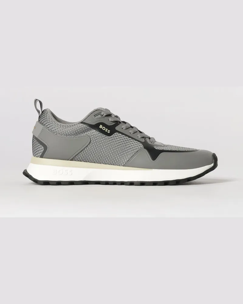HUGO BOSS Sneakers aus Mesh und Gummi Grau
