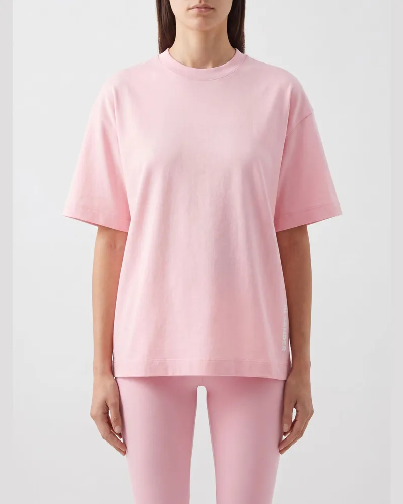 Jil Sander Relaxed-Fit T-Shirt aus Baumwolle mit überschnittenen Schultern Pink