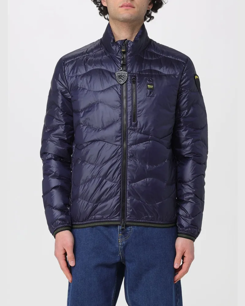Blauer Jacke herren Blau