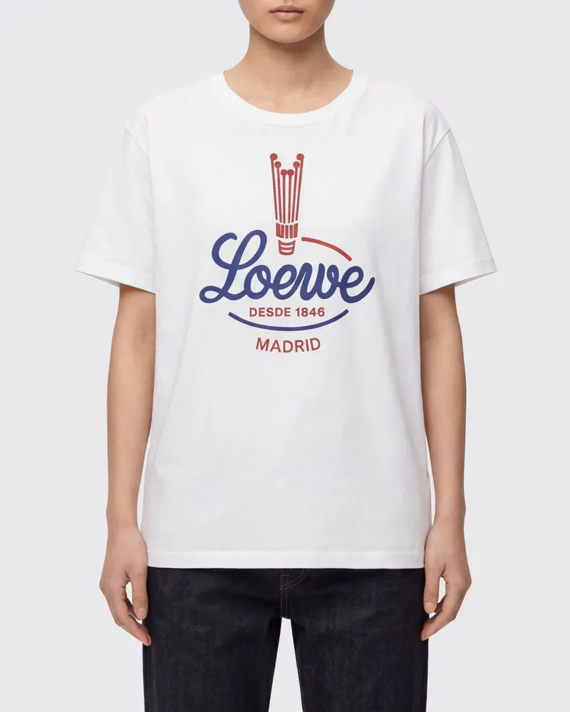 Loewe T-shirt damen Weiß