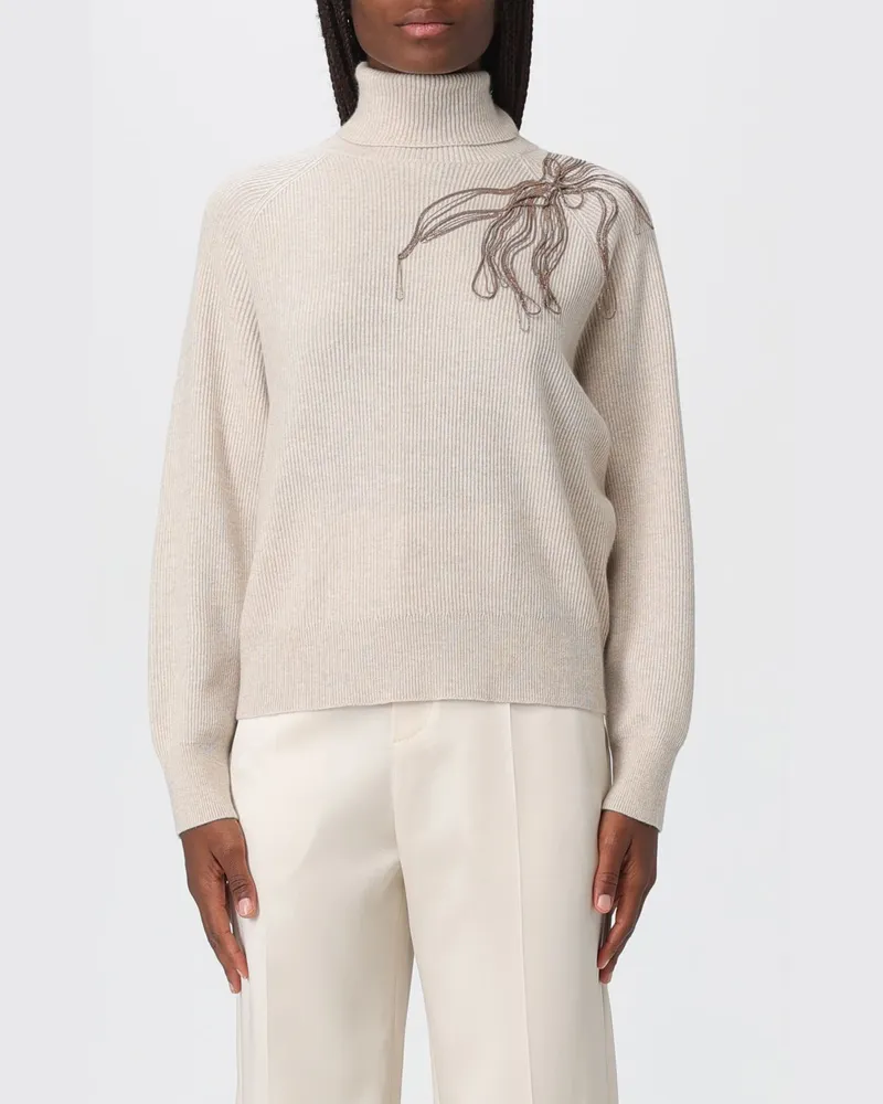 Brunello Cucinelli Pullover damen Beige