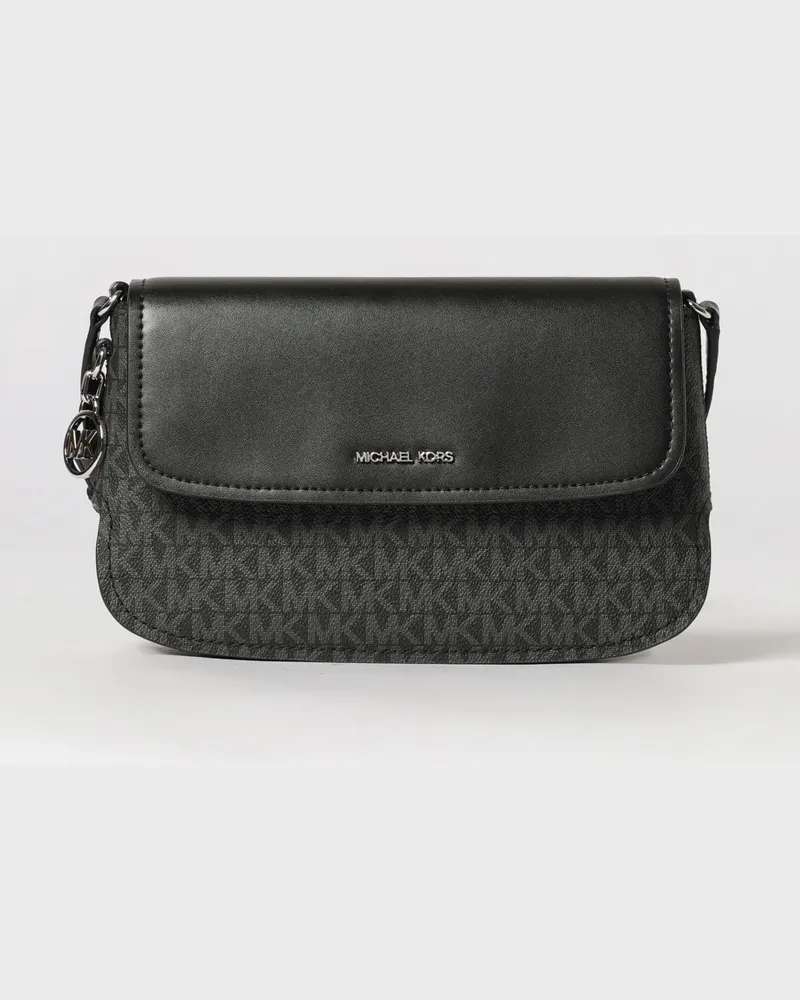 Michael Kors Tasche aus beschichteter Baumwolle mit MK-Monogramm Schwarz