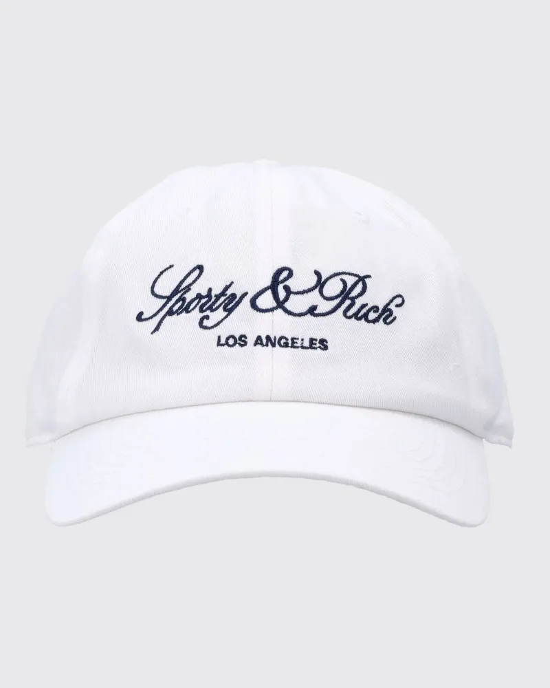 SPORTY & RICH SPORTY  RICH Sporty & Rich Baseballcap aus Baumwolle mit Logo-Stickerei Weiß