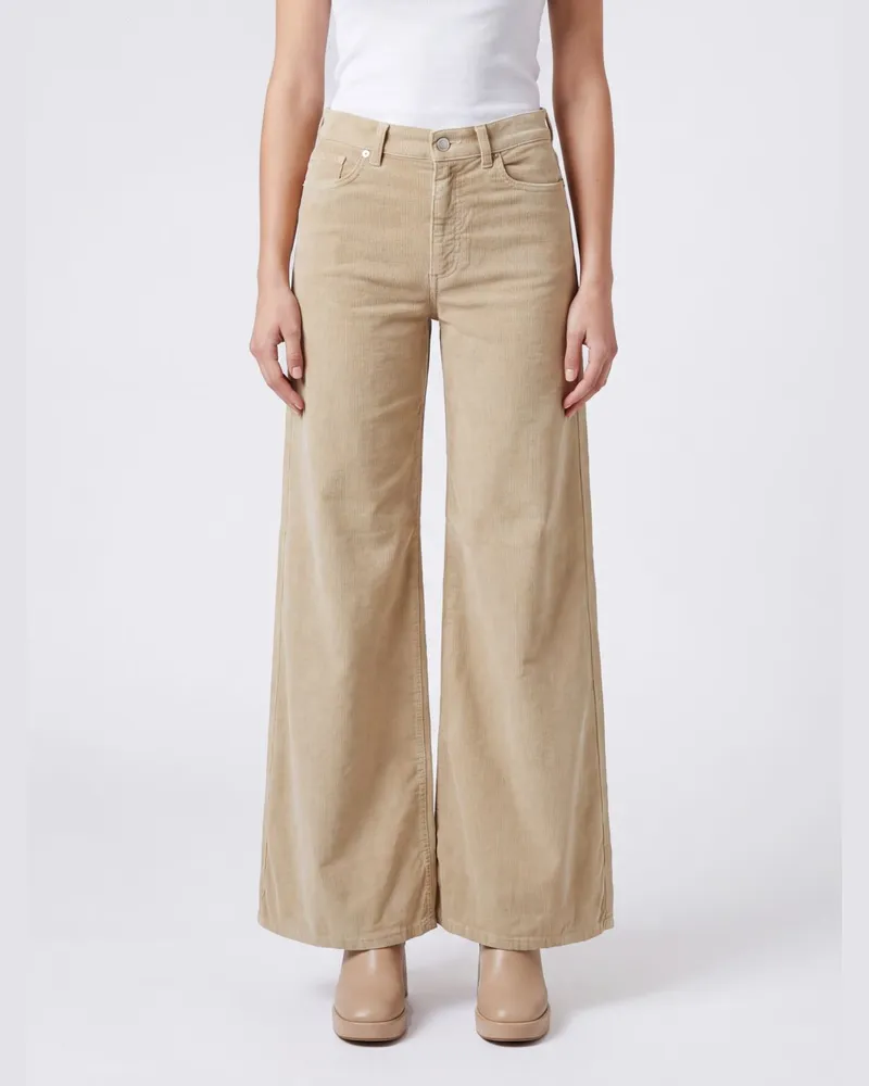 PT TORINO ausgestellte Five-Pocket-Cordhose Beige
