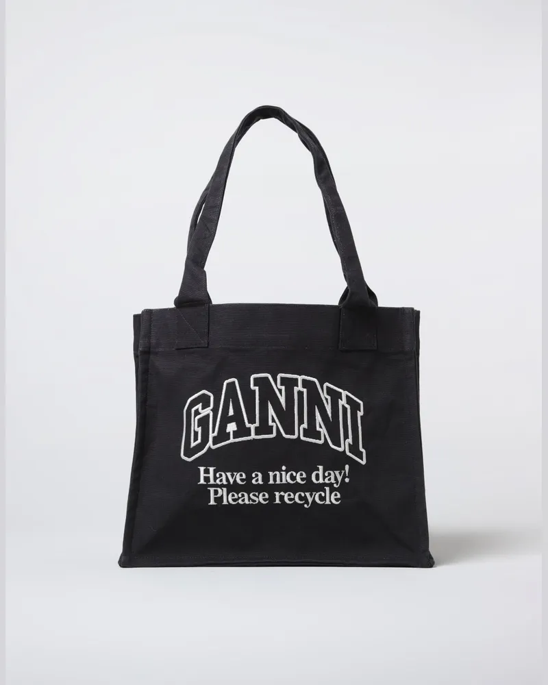 Ganni Schultertasche damen Schwarz