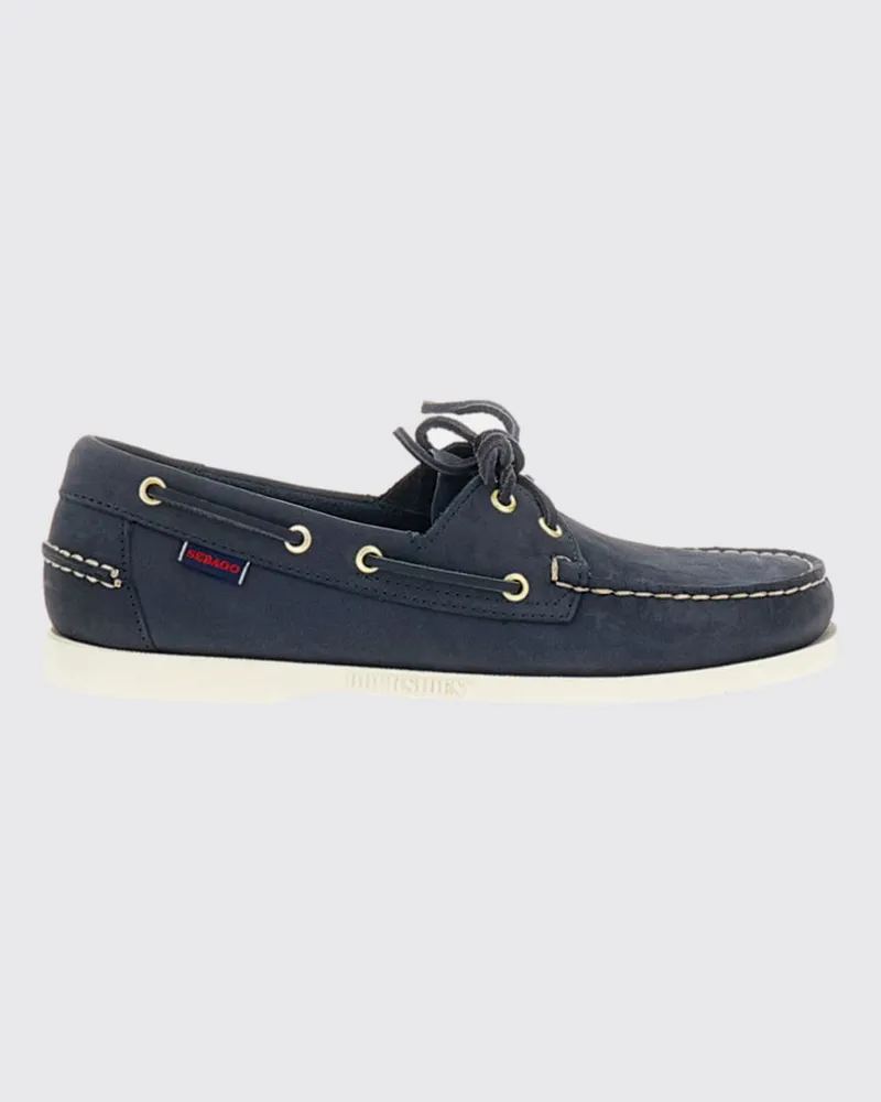 Sebago Docksides Bootsschuhe aus Wildleder Blau