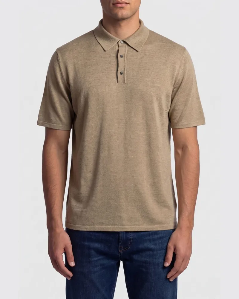 Roberto Collina Polo herren Braun