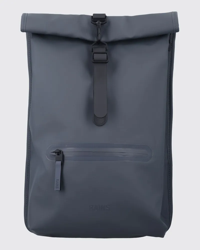 RAINS Rolltop Rucksack aus wasserdichtem PU Mouse