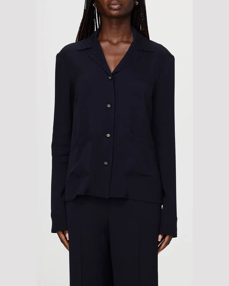 Gucci Hemdbluse damen Blau