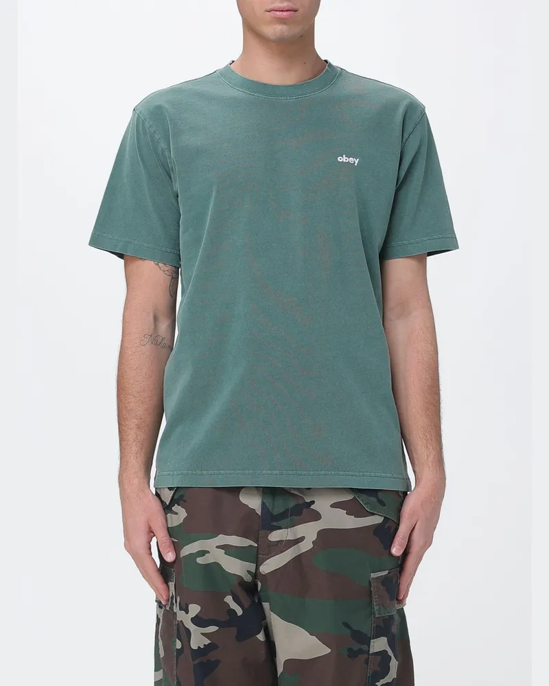 Obey T-shirt herren Grün