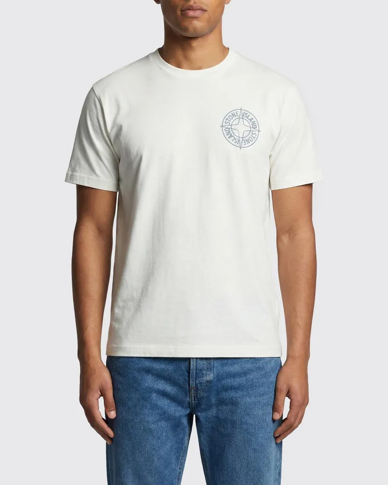 Stone Island T-shirt herren Weiß