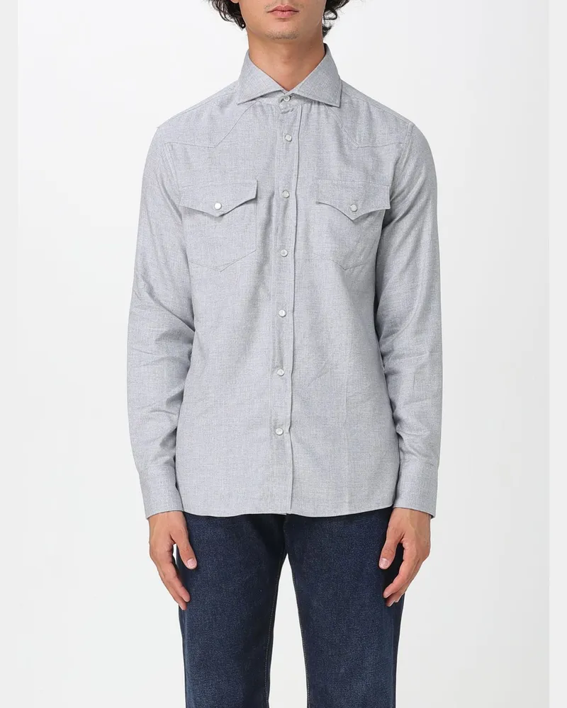 Brunello Cucinelli Hemd herren Grau