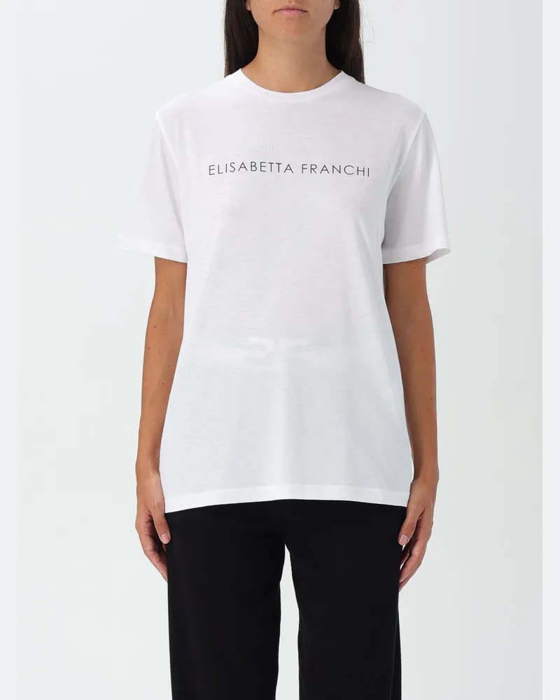 Elisabetta Franchi T-shirt damen Weiß