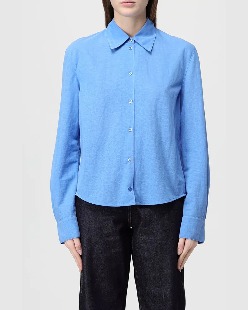 LOW CLASSIC Hemdbluse damen Blau
