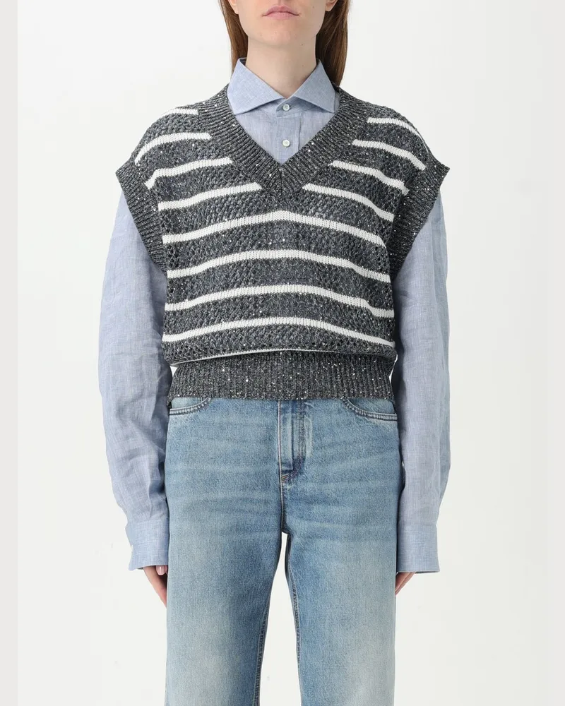 Brunello Cucinelli Pullover damen Blau