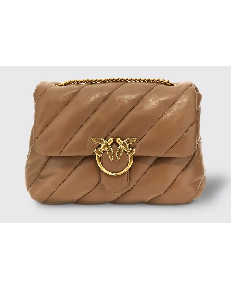 Pinko Schultertasche damen Beige