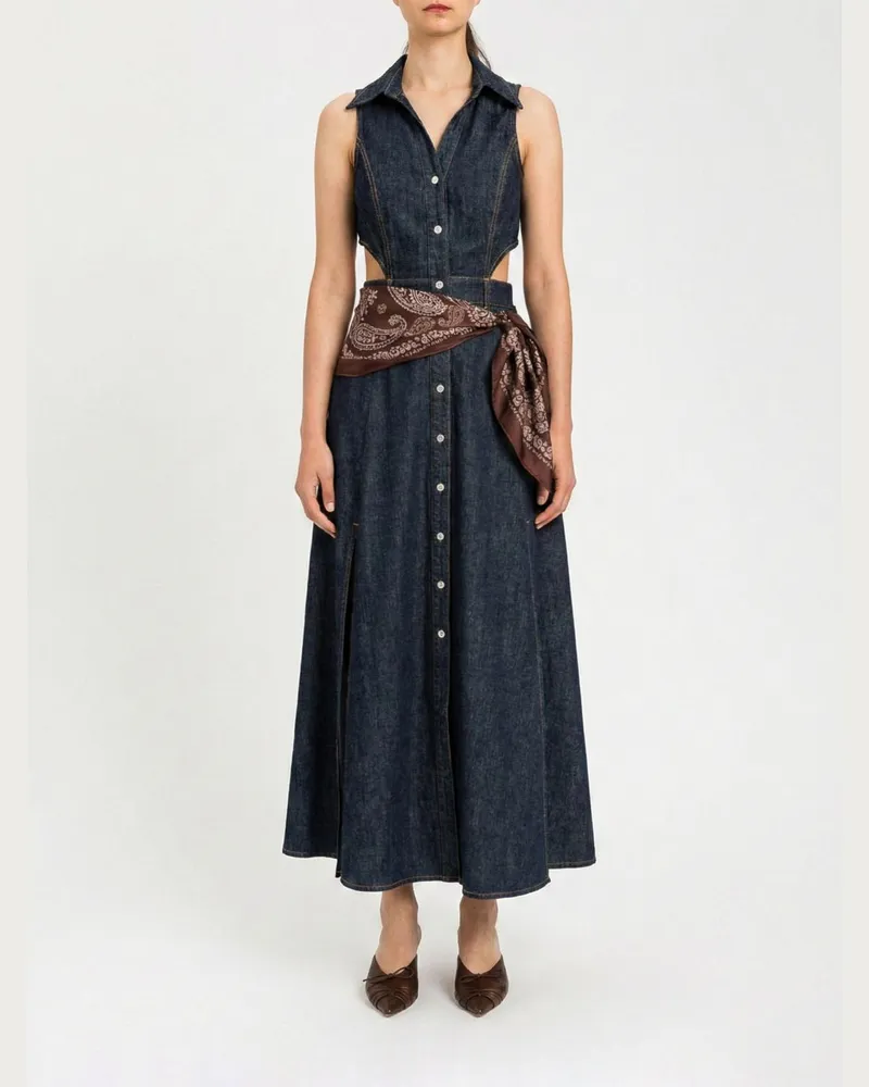 Twin-Set Jeans-Hemdblusenkleid Denim