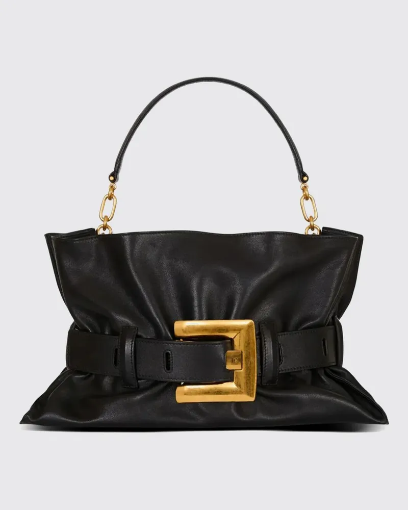Balmain Schultertasche damen Schwarz
